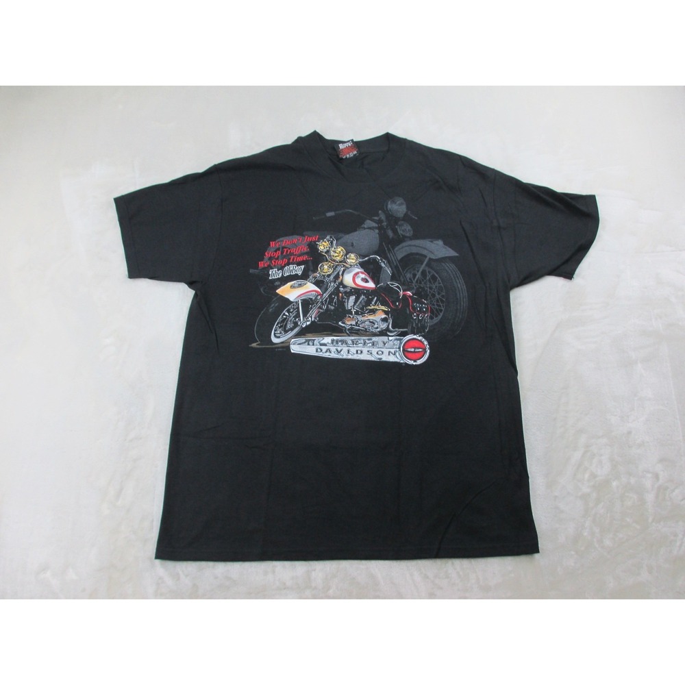 VINTAGE Harley Davidson Shirt Mens Extra Large Black Ol' Boy Black Hills 96'*